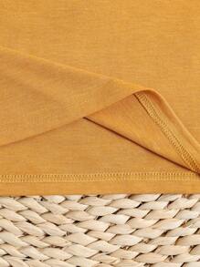 SHEIN LUNE 大尺碼夏季休閒短袖T恤，印有星星圖案