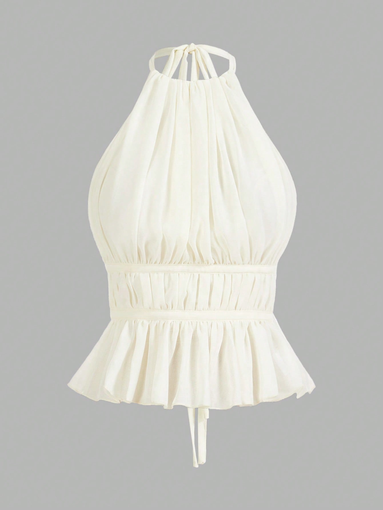 Pleated halter tank