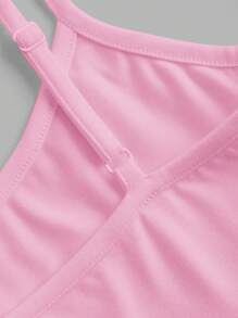 SHEIN EZwear Casual & Simple Cherry Pattern Brief Crop Top For Women, Sexy & Slim-Fit Top, Suitable For Summer