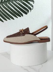 Neuankömmling quadratische Zehen Lässig Schuhe mit flachem Absatz