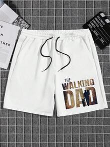 Conjunto de camiseta casual de manga corta y shorts para hombre para el trabajo diario - Gris Oscuro - Ver 7