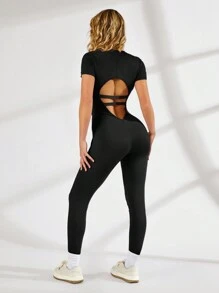 VARSITIE Sport  Letnia joga Basic Bez pleców Z KOMBINEZONEM