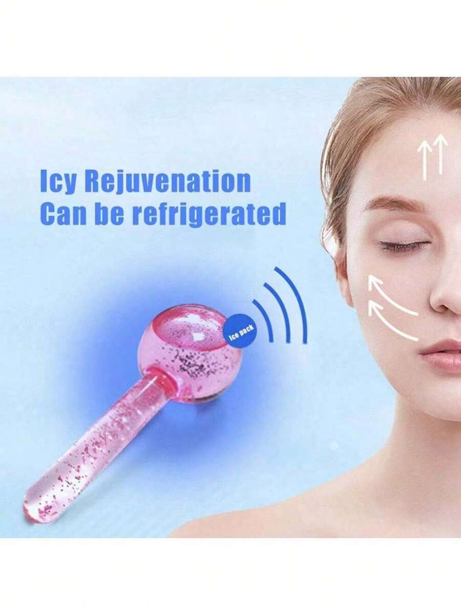 2PCS Ice Globes For Facials, Cooling Globe For Face Neck Eye Circle