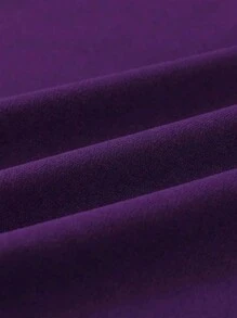 Manfinity Hypemode Loose Fit Men's Letter Graphic Thermal Lined Long Sleeve Hoodie With Zipper - Purple - View 5