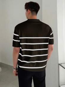 DAZY Men's Striped Knitted Top For Summer