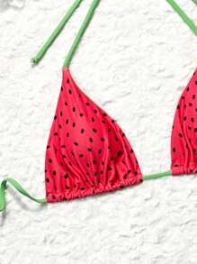 Swim Mod Áo bơi hở lưng họa tiết Colorblock bãi biển mùa hè - Nhiều màu - Xem 3
