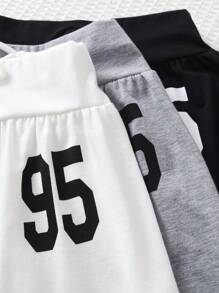 SHEIN Explorewe Holiday,Summer,TravelTween Girls' Casual Digital Print Drawstring Waist Skirt, Summer - Multicolor - View 4