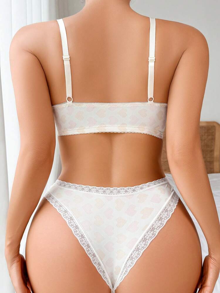 2 pièces Soutiens-gorge push-up à armatures à la mode pour femmes