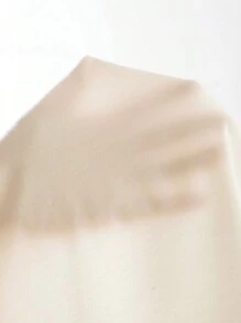 SHEIN BASICS Plus Solid Fitted Tee - White - View 8