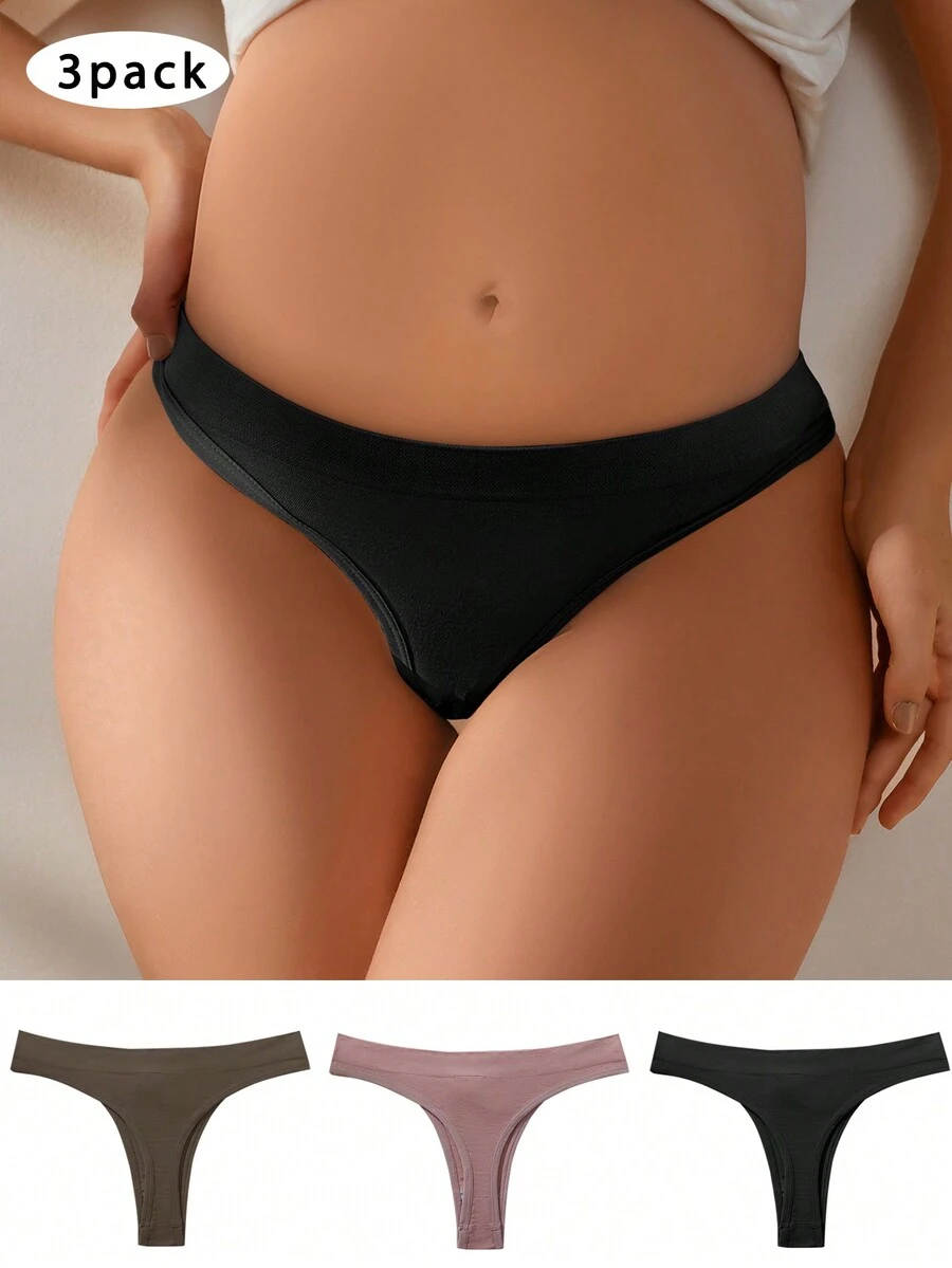 Calzones sin costuras para maternidad (conjunto de 3) - Multicolor - Ver 1