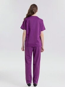 Stretch Women Scrub Uniforms Nurse Set