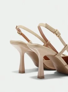 CUCCOO BIZCHIC 女士时尚优雅驼色镂空商务鞋优雅基础款商务休闲商务别致圣诞秋季新年假期 - 駝色 - 查看 8