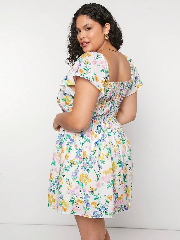 Plus Size Women's Summer Holiday Countryside Dress