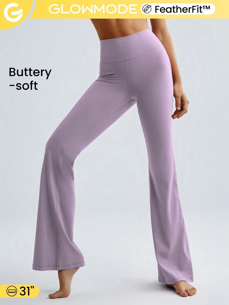 31" FeatherFit™ High-Rise Flared Leggings Pants Low Impact Yoga Pilates Daily
