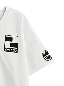 Manfinity VCAY 2-Piece Men Plus Size Loose Knitted Casual Short Sleeve Outfit - Multicolor - View 13