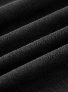 SHEIN Tween Boy Casual Slim-Fit Ribbed Jogger Pants - Black - View 7