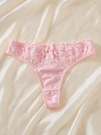 Sexiga Rosa Lace Patchwork Underkläder