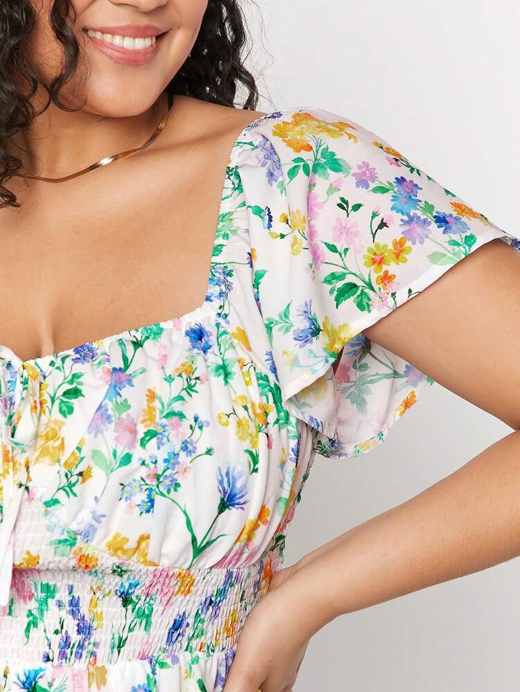 Plus Size Women's Summer Holiday Countryside Dress