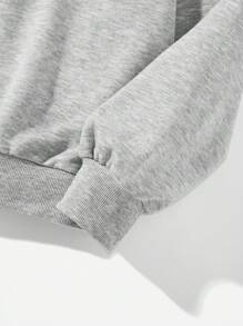 SHEIN EZwear Casual Minimalist Printed Hoodie Sweatshirt For Women, With Ocean Graphic, Shark Print, Coral Print, Or Slogan Print, Loose Fit Long Sleeve Back To School Fall And Winter Clothing Autumn And Winter Back To School