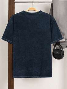 EURMUSE ACID WASH OVERSIZE T-SHIRT - Grey - View 2