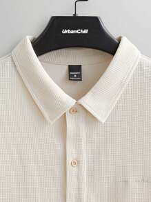 Manfinity VCAY 2pcs Knitted Casual Polo Shirt Set