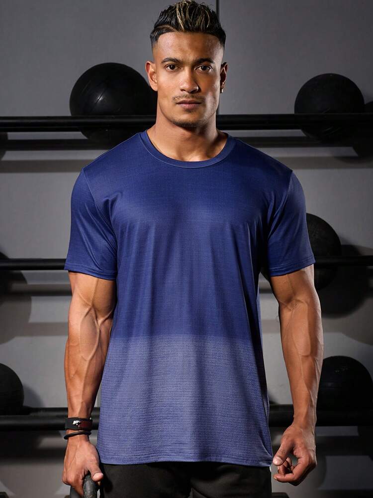 Boyfriend Style Men's Plain Simple Daily Sports T-Shirt & Tank Top Set