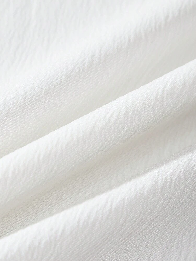 Tween Girl Peter Pan Collar Puff Sleeve Color Block Summer Dress