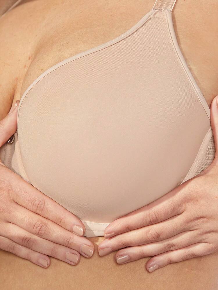 Plus Full Coverage Breathable Mesh Bra