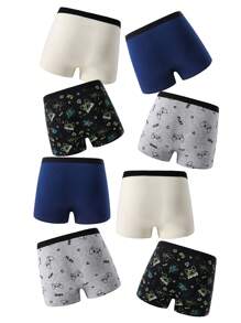 Young Boy 8-Pack Video Game Printed Boxer Briefs - Multicolor - View 2