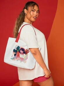 SHEIN X Sriracha by Huy Fong Foods Joyblivion Sac fourre-tout de grande capacité à la mode et portable pour femme, vacances