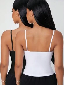 EURMUSE Women 2 Multipack Sexy Basic Casual Hot Relax - Multicolor - View 2