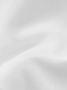 Manfinity Homme 宽松男士纯色半扣衬衫，带口袋贴片，男士休闲上衣，男士夏季上衣 - 白色 - 查看 6