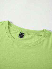 Manfinity RSRT Camiseta casual de manga corta con estampado de palmeras para hombre en verano