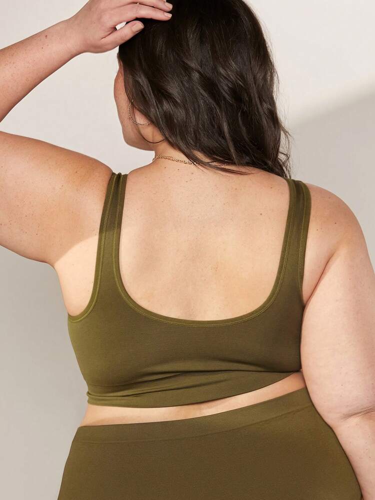 Plus Wireless Seamless U-Neck Bra