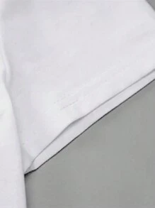 INAWLY Camiseta gráfica casual de mujer con cuello redondo, manga corta, estampado de letra con pedrería, top de verano