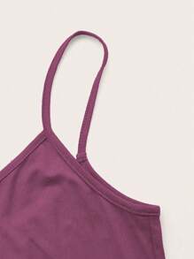 Vestido de dormir largo y ajustado para mujer con tirantes finos y unicolor de verano