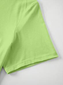 Manfinity RSRT Camiseta casual de manga corta con estampado de palmeras para hombre en verano