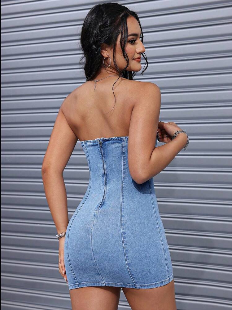 backless white party dress Annie Dress – SHOP ABOVO main image 0