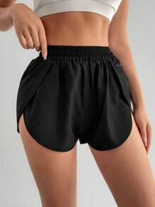 Powerista Women's Side Zipper Pocket 2 In 1 Athletic Shorts Women Sweat Short, Gym Short, Biker Short Comfy Short - Black - View 7