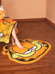 GARFIELD | SHEIN Cartoon Pattern Asymmetric Shaped Carpet - Yellow - View 8