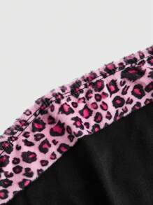 Betty Boop | ROMWE Women's Cartoon Character And Leopard Print Crop Tube Top For Summer - Black - View 9