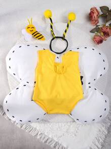 SHEIN Disfraz de ropa con forma de abeja para bebé niña, accesorio de fotografía para recién nacidos - Multicolor - Ver 7