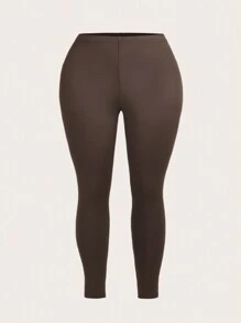 Slaydiva Bộ 3 chiếc quần legging cỡ lớn thông thường dành cho nữ, thích hợp cho mùa hè - Nhiều màu - Xem 5