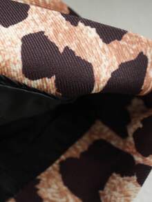 Women's Fashionable Casual Leopard Print Jacket, Spring/Autumn - Multicolor - View 8