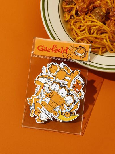 GARFIELD | SHEIN 46 piezas Paquete de pegatinas surtidas con patrones de dibujos animados