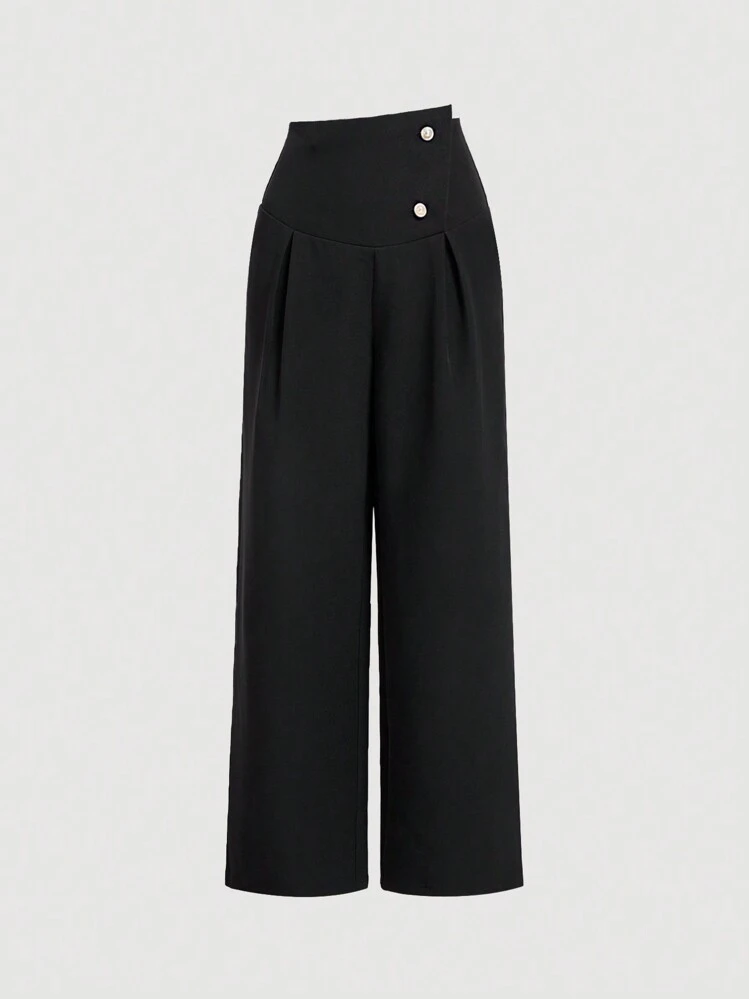 Shein black trousers deals