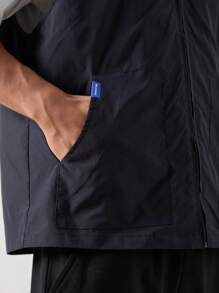 Manfinity VCAY Chaleco casual tejido con cierre de cremallera para hombre