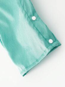 春夏男婴编织材料刺绣款式保守优雅日常休闲运动连体裤 - 彩色 - 查看 3