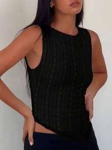 Siren Gaze 女性夏季時尚雙層蕾絲背心上衣