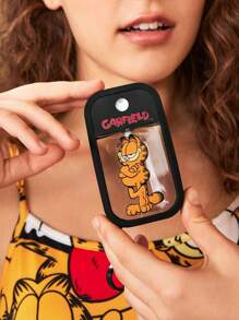 GARFIELD | SHEIN Cartoon Letter Print Black Trim Border Portable Spray Bottle